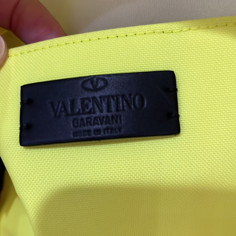 Valentino Garavani VLTN backpack neon black EUC! RARE - Picture 9 of 16